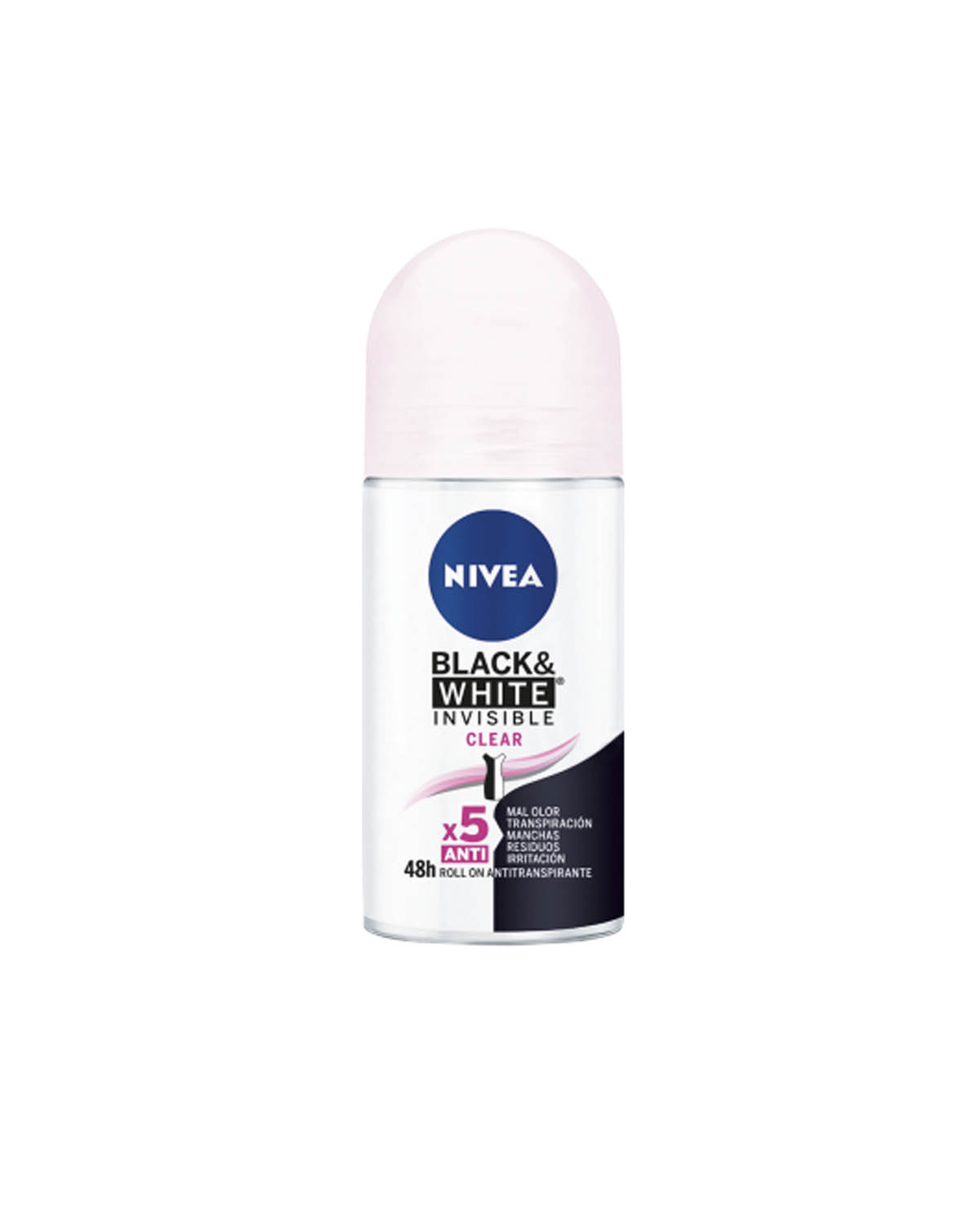 Antitranspirante Nivea Black & White roll On 52 gs